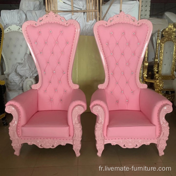 Wholesale rose trône chaise de luxe mariage